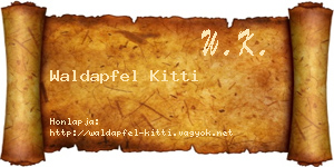Waldapfel Kitti névjegykártya
